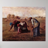 Poster Les Gleaners de Jean-François Millet (Devant)
