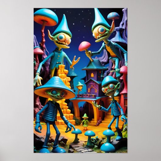 Poster Les Goblins de Groll-Town - Ken Gage Art d'Imagina (Devant)