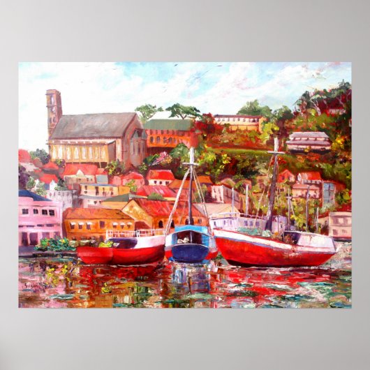 Poster Les goélettes du Carénage (Devant)