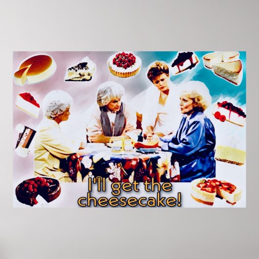 Poster Les Golden Girls et Cheescake (Devant)