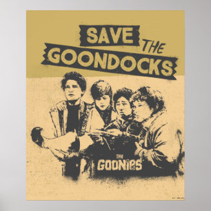 Poster Les Goonies "Sauvez Les Quais De Goon"