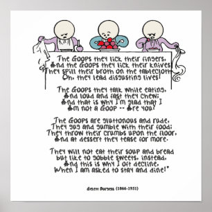 Poster Les Goops Qu'Ils Lèvent Leurs Doigts