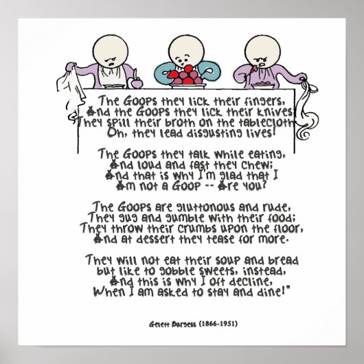 Poster Les Goops Qu'Ils Lèvent Leurs Doigts (Devant)