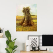 Poster Les grains du blé par Vincent van Gogh (Bureau à domicile)