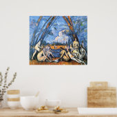 Poster Les Grandes Baignoires de Paul Cezanne (Cuisine)