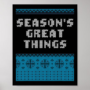 Poster Les grandes choses de Noël Inspiration de Noël Xma