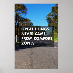 Poster Les grandes choses ne sont jamais venues des zones