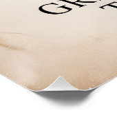 Poster Les Grandes Choses Prennent du Temps (Coin)