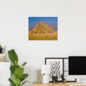 Poster Les grandes pyramides de Gizeh, Egypte (Bureau à domicile)