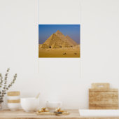 Poster Les grandes pyramides de Gizeh, Egypte (Cuisine)