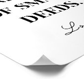 Poster Les Grands Actes Sont Composés De Petits Actes - L (Coin)