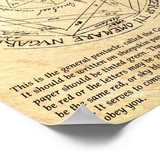 POSTER LES GRANDS AÉMÈTRES PENTACLES (Coin)