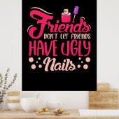 Poster Les Grands Amis Ont Des Ongles Vilains (Cuisine)