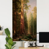 Poster Les grands arbres, par Albert Bierstadt (Bureau à domicile)