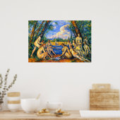 Poster Les Grands Baigneurs de Paul Cézanne (Cuisine)