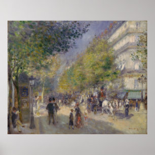 Poster Les Grands Boulevards Auguste Renoir