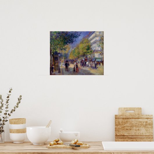 Poster Les Grands Boulevards par Renoir (Cuisine)