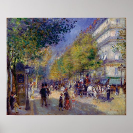 Poster Les Grands Boulevards par Renoir (Devant)
