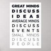 POSTER LES GRANDS ESPRITS DISCUTENT DES IDÉES LES ESPRITS (Devant)