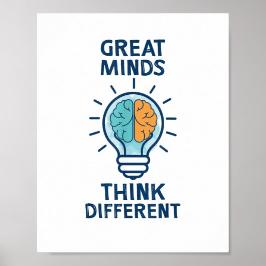 Poster Les Grands Esprits Pensent Différemment (Devant)