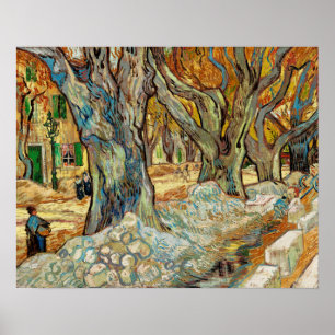 Poster Les grands platanes (Menders à Saint-Rémy)