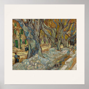 Poster Les Grands Platanes par Van Gogh - Art du paysage