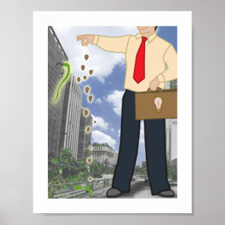 Poster Les grands rêves sont en petites graines.