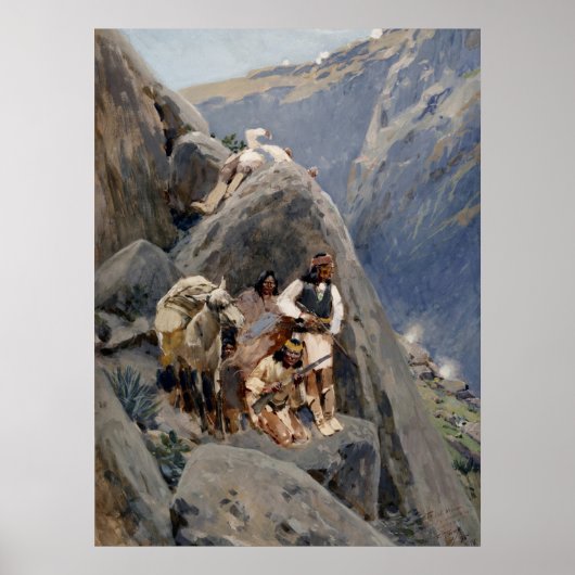 Poster Les guerriers d'Apache : une embuscade sur la cava (Devant)