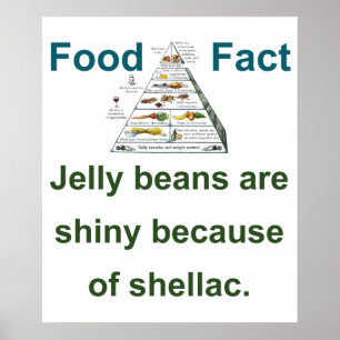 Poster Les Haricots De Jelly Sont Brillants En Raison De 