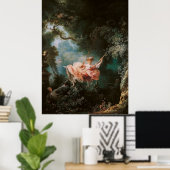 Poster Les Hasards heureux de l'escarpolette de Jean-Hono (Bureau à domicile)