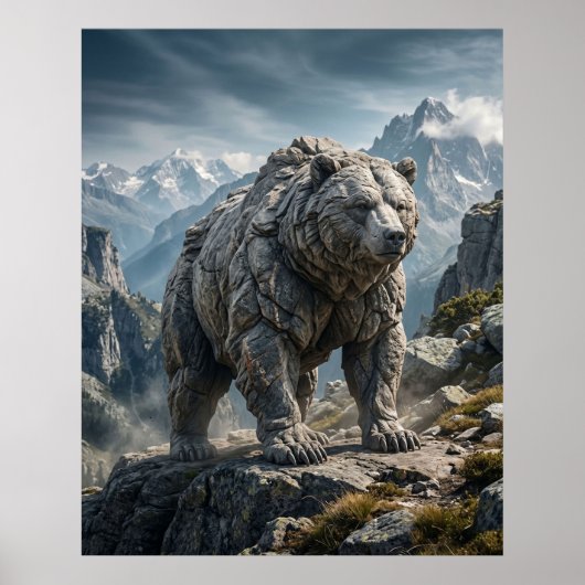 Poster Les hautes terres du mont Stone Bear (Devant)