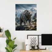 Poster Les hautes terres du mont Stone Bear (Bureau à domicile)