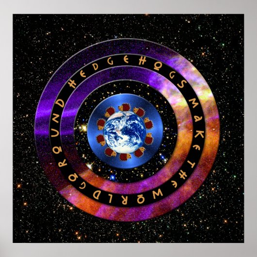 Poster Les Hérisson Font Le Tour Du Monde ! (Devant)