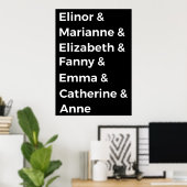 Poster Les Héroïnes de Jane Austen Ier (Bureau à domicile)