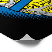 Poster Les héros de la police vivent pour toujours Badge  (Coin)