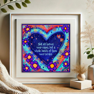 Poster Les héros portent des échasses