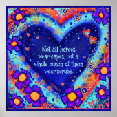 Poster Les héros portent des échasses (Devant)