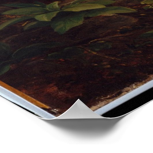 Poster Les hêtres - Asher Brown Durand - 1845 - (Coin)