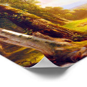 Poster Les hêtres par Asher Brown Durand (Coin)