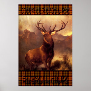 Poster Les Highlands en Écosse - Le Scottish Stag