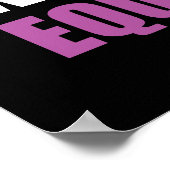 Poster "Les hommes de qualité respectent l'égalité des fe (Coin)