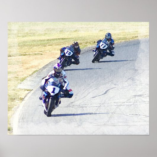 Poster Les hommes en bleu (Devant)