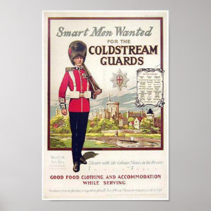 Poster Les hommes intelligents britanniques Vintages Rech