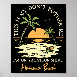 Poster Les hommes ne m'embêtent pas sur la plage de Hapun