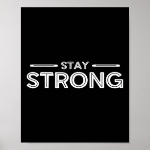 Poster Les Hommes Restent Forts Fitness Fitness Fitness E