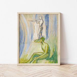 Poster Les hommes tournent vers le soleil   Edvard Munch
