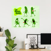 Poster Les hommes verts (Bureau à domicile)