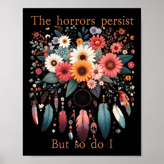 Poster Les horreurs persistent mais je le fais aussi Fleu (Devant)