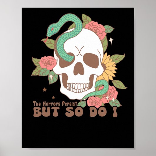 Poster Les Horreurs Persistent Mais Moi Aussi (Devant)