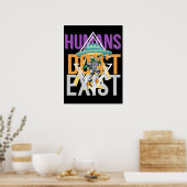 Poster Les humains n'existent pas | alien d'espace (Cuisine)